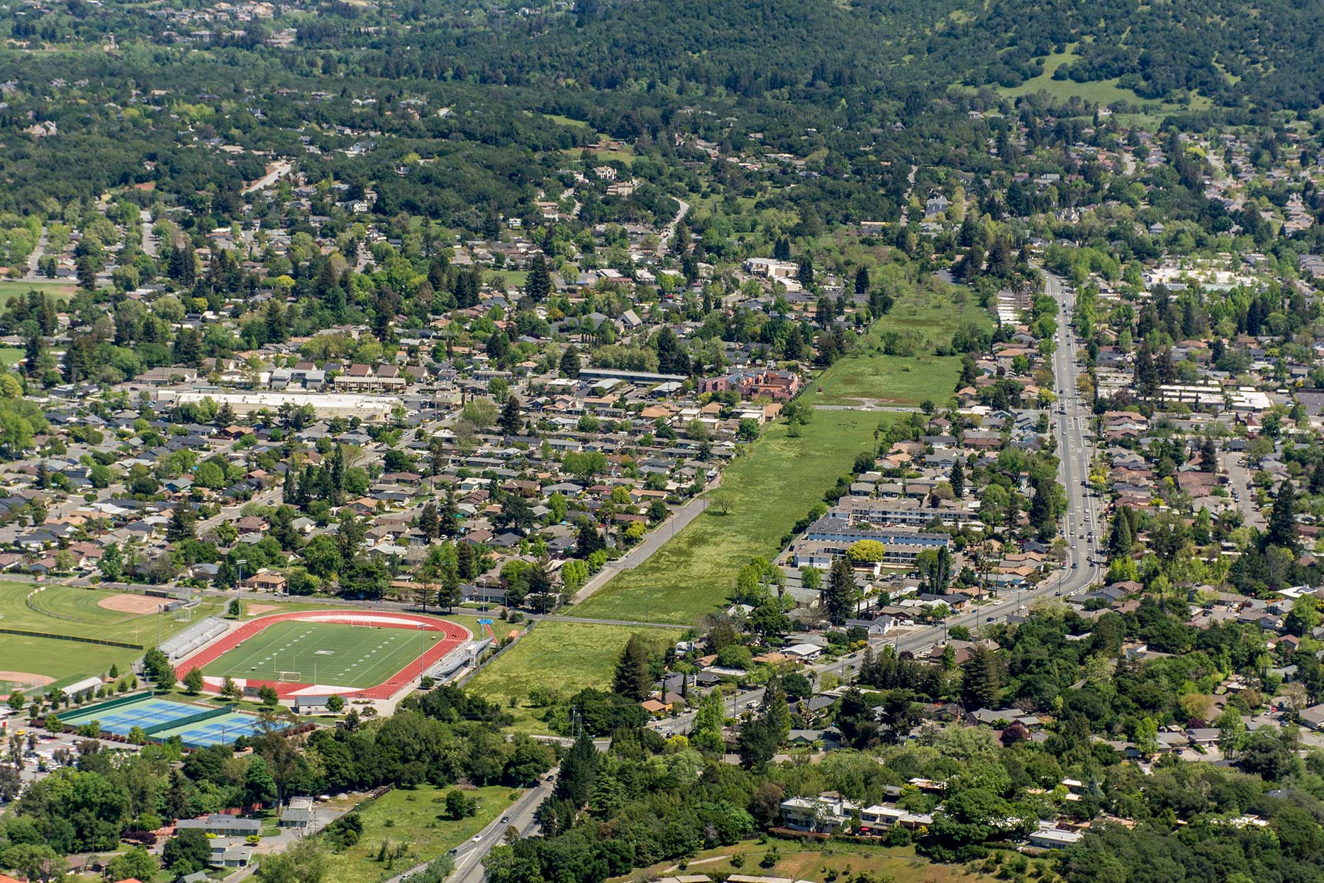 Santa Rosa Southeast Greenway Aerial View