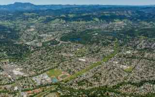 Aerial photo of the Southeast Greenway property in Santa Rosa, CA