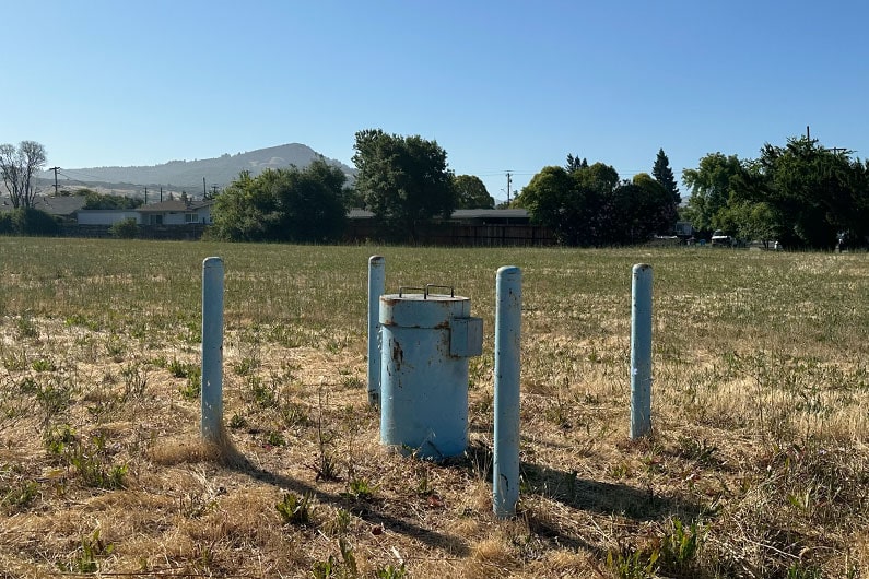 Close up photo of well on Martha Way in Santa Rosa