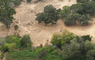 Aerial view of Southeast Greenway property east of Summerfield Road in Santa Rosa