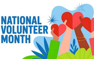 Graphic for National Volunteer Month