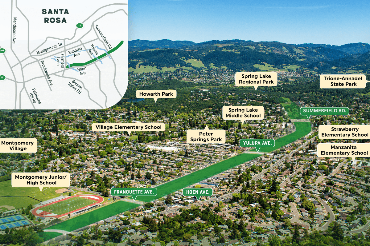 Map of the Southeast Greenway